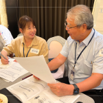 新業(yè)建設創(chuàng)辦人 穆椿松先生 與各部門主管一同參與，凝聚成長的養(yǎng)分，攜手同行。