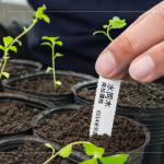 為每一種樹種繫上標(biāo)籤，清楚標(biāo)示樹種名稱、分盆日期、種子採(cǎi)集地、生產(chǎn)批號(hào)、水分、遮光級(jí)數(shù)，方便日後記錄與維護(hù)。