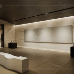 公設規(guī)劃竹南首座社區(qū)私人美術館，以藝術為生活落款，營造美感薰陶的日常氛圍。(圖為 新業(yè)恆一 公設3D示意圖)